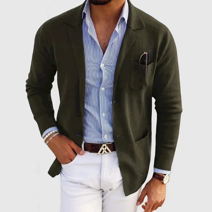 Men's Casual Knit Blazer | Lightweight & Stylish