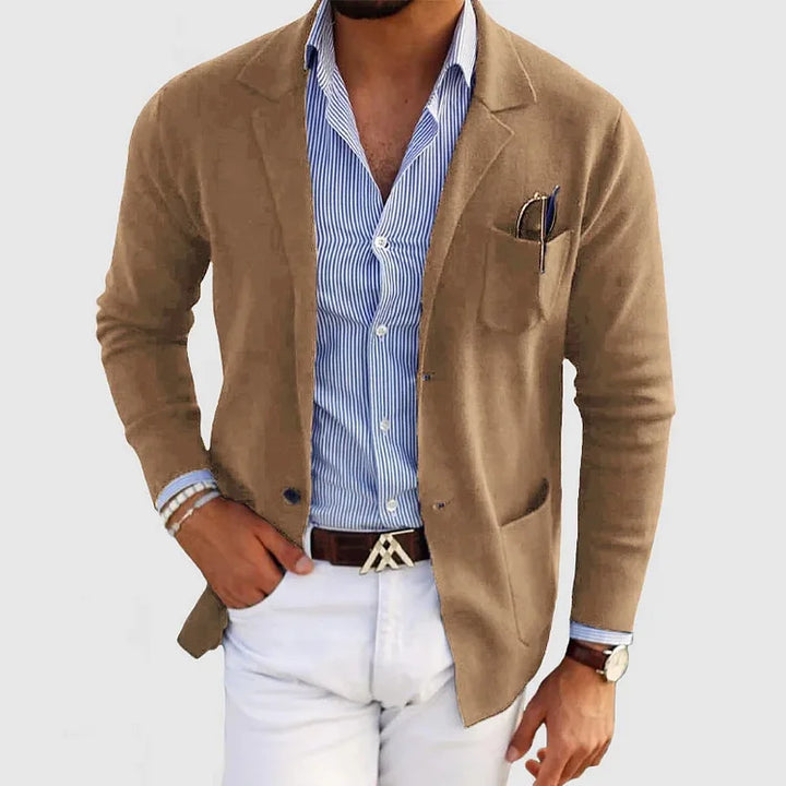 Men's Casual Knit Blazer | Lightweight & Stylish