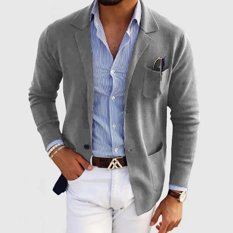 Men's Casual Knit Blazer | Lightweight & Stylish