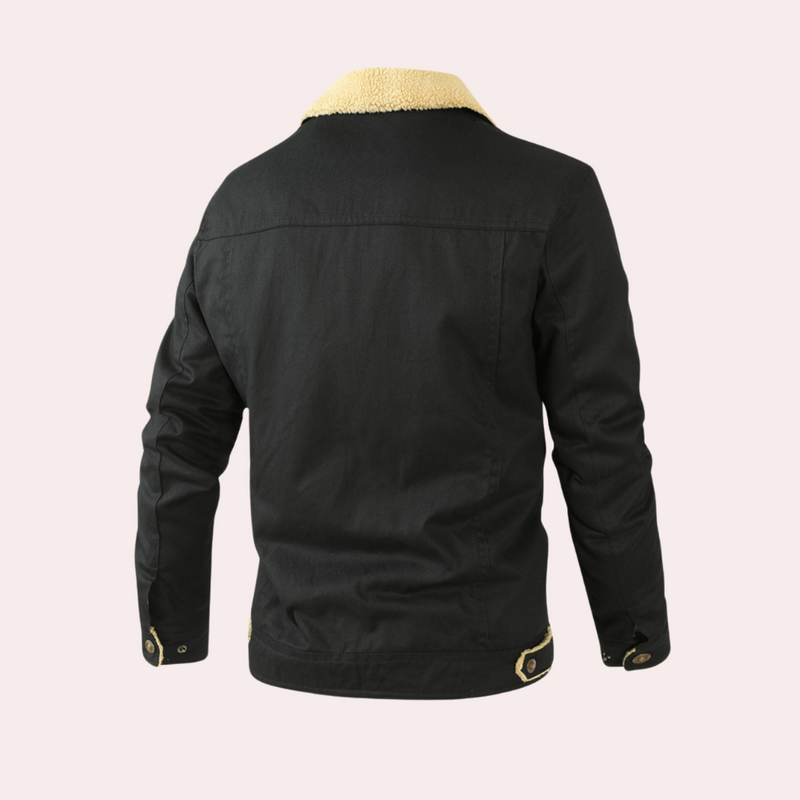 Classic Bomber Jacket for Men | Buttoned