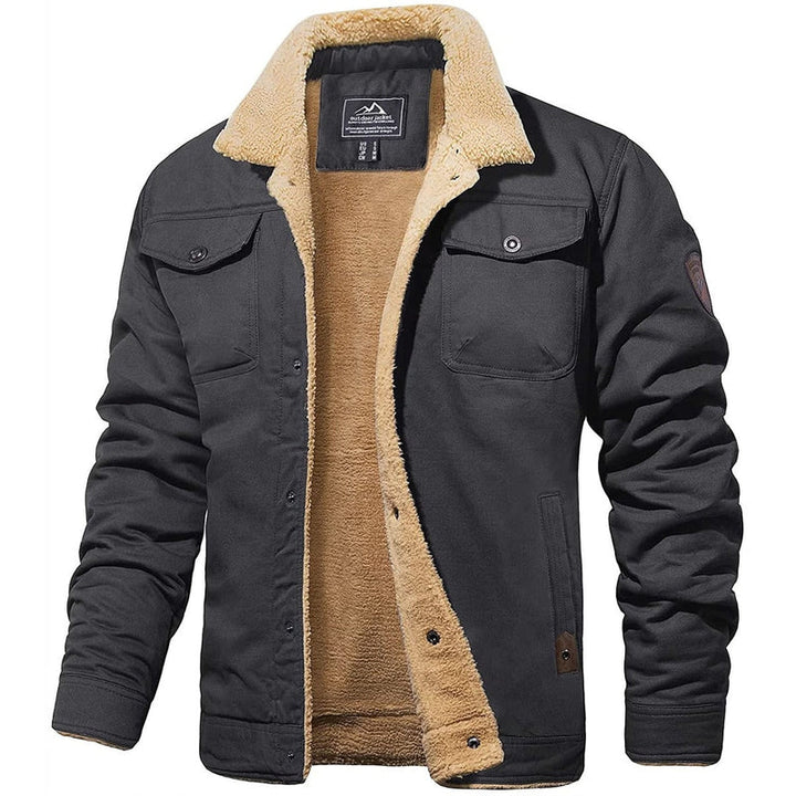 Classic Bomber Jacket for Men | Buttoned