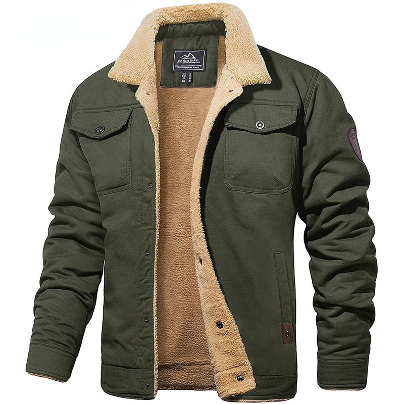 Classic Bomber Jacket for Men | Buttoned