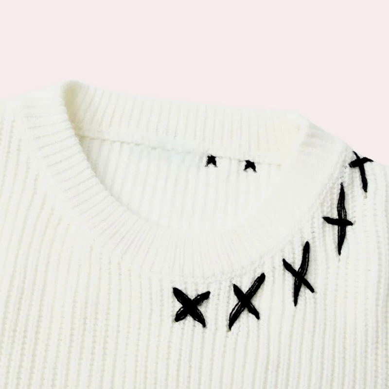 Men's Patterned Knitted Sweater | Long sleeve