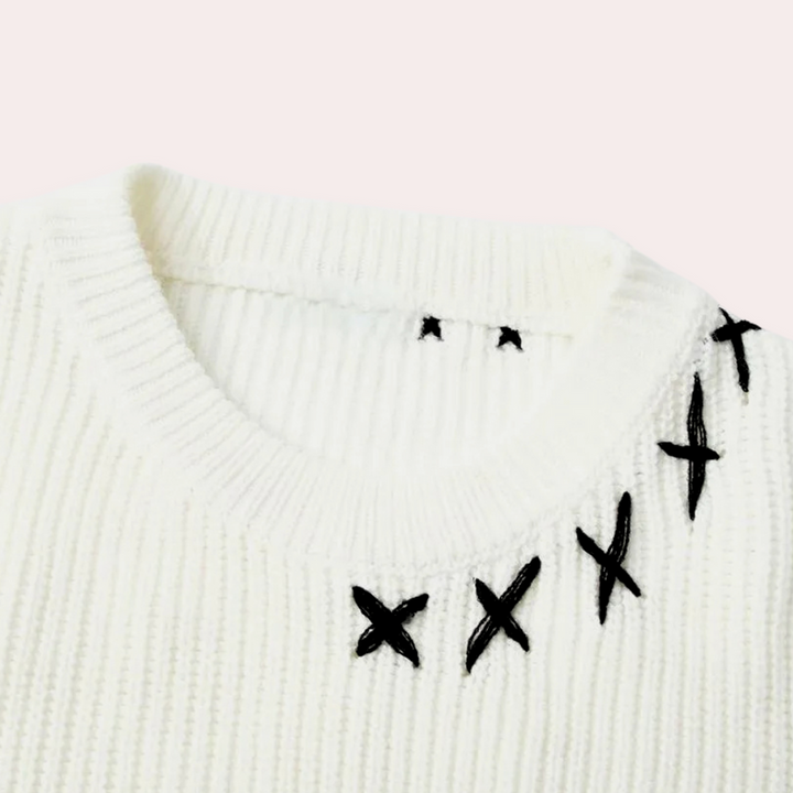 Men's Patterned Knitted Sweater | Long sleeve