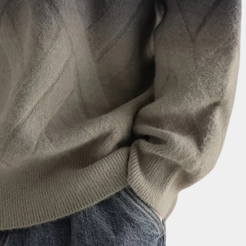 Ombre Crewneck Sweater for Men | Patterned