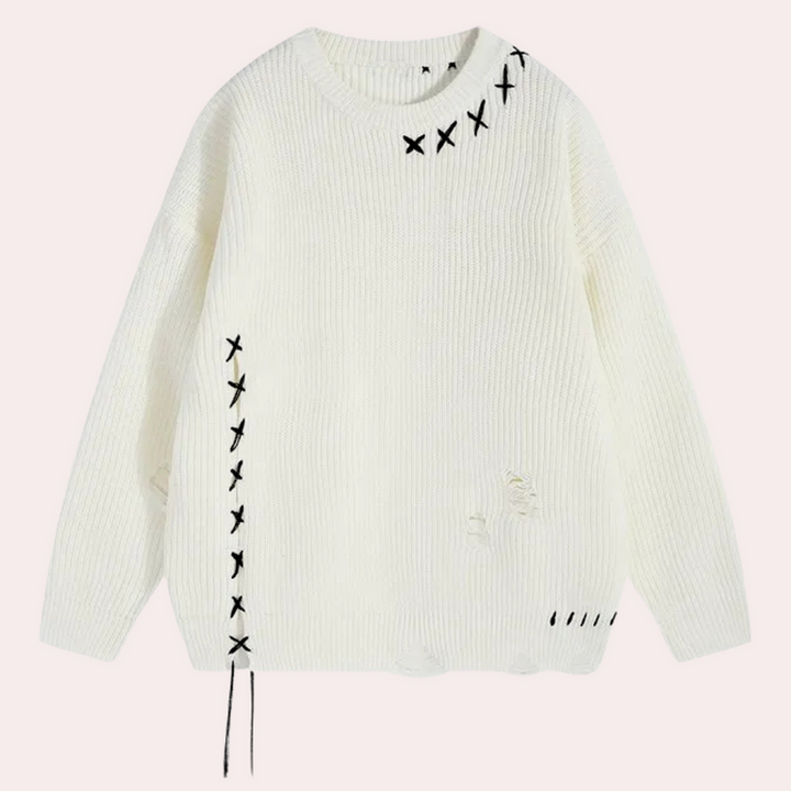 Men's Patterned Knitted Sweater | Long sleeve