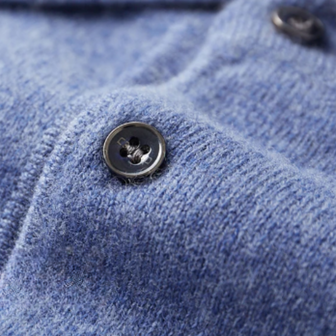 Men’s Long-Sleeve Polo Sweater – Classic Fit