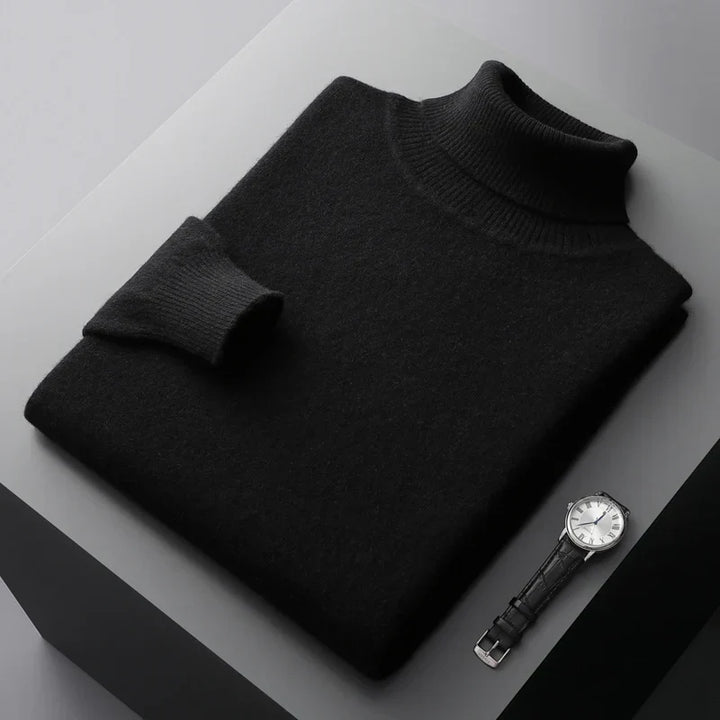 Men’s Turtleneck Sweater – Long Sleeve