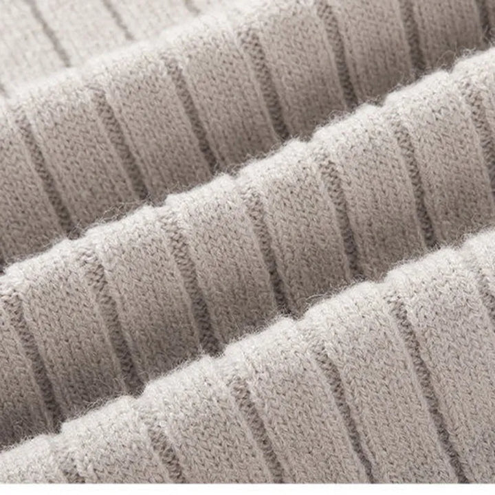 Men’s Half-Zip Sweater – Long Sleeve, High Collar