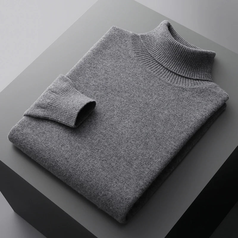 Men’s Turtleneck Sweater – Long Sleeve