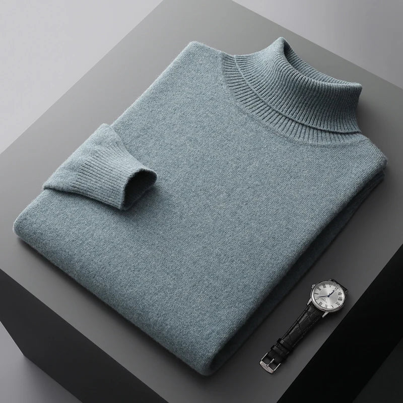 Men’s Turtleneck Sweater – Long Sleeve