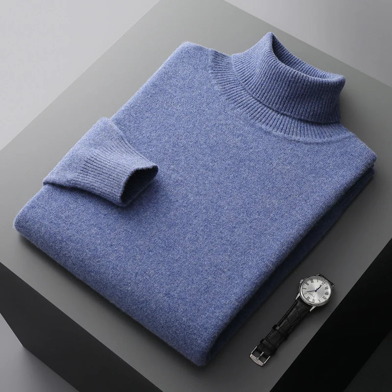 Men’s Turtleneck Sweater – Long Sleeve