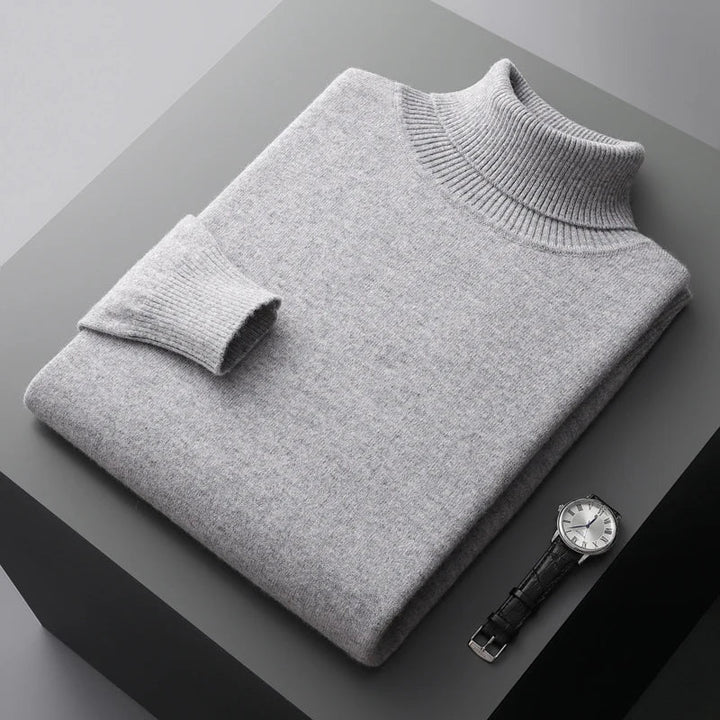 Men’s Turtleneck Sweater – Long Sleeve