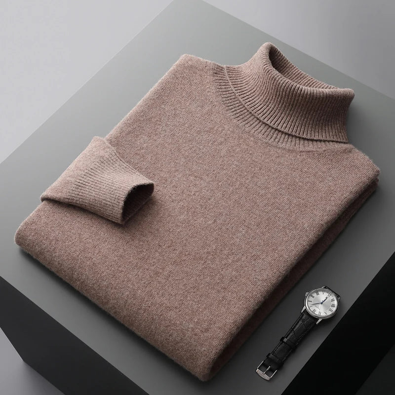 Men’s Turtleneck Sweater – Long Sleeve