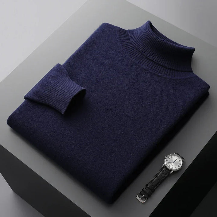 Men’s Turtleneck Sweater – Long Sleeve