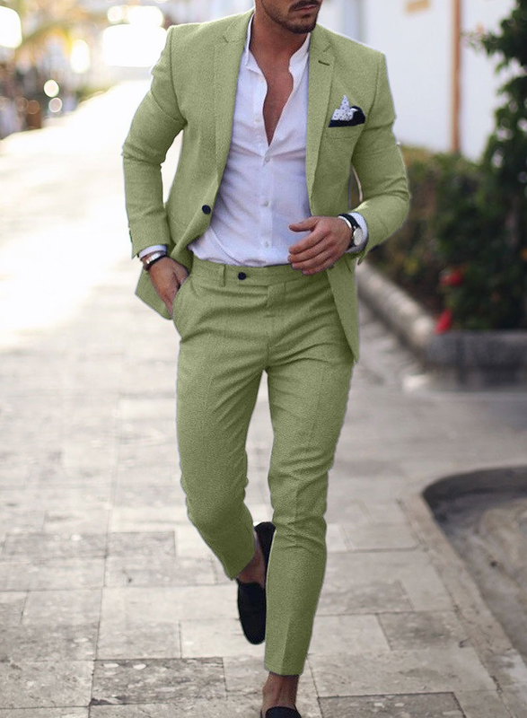 Classic Two-Piece Wedding Guest Suit for Men