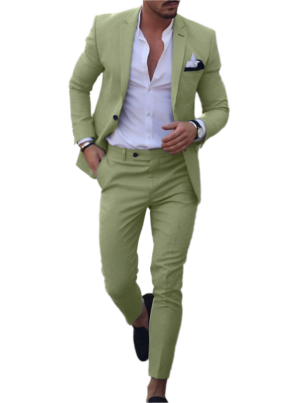 Classic Two-Piece Wedding Guest Suit for Men