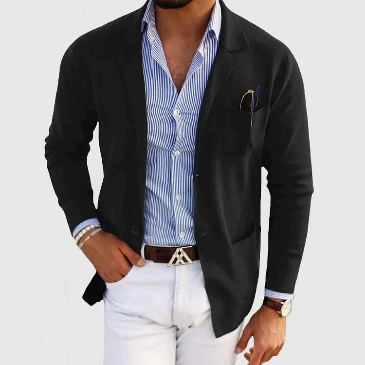 Men's Casual Knit Blazer | Lightweight & Stylish