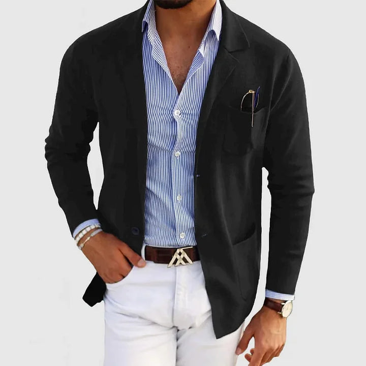 Men's Casual Knit Blazer | Lightweight & Stylish