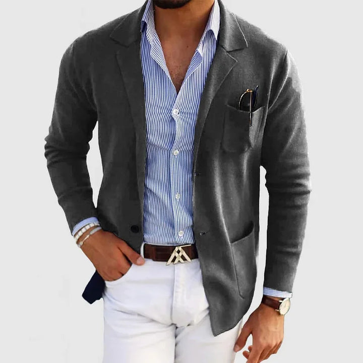 Men's Casual Knit Blazer | Lightweight & Stylish