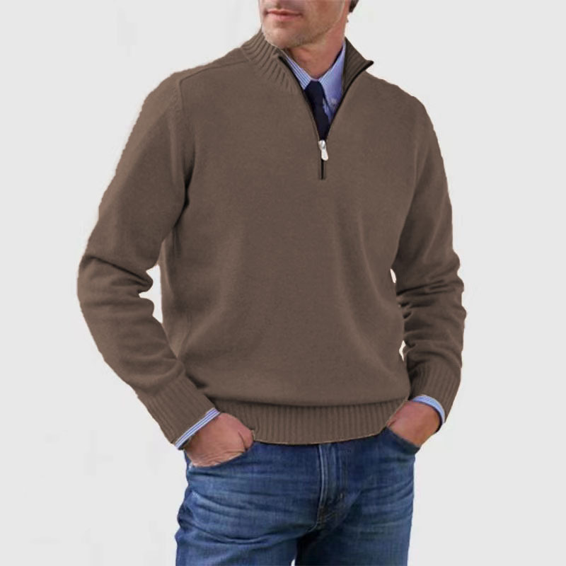 Men's half-zip sweater