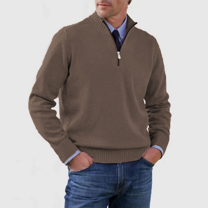 Men's half-zip sweater