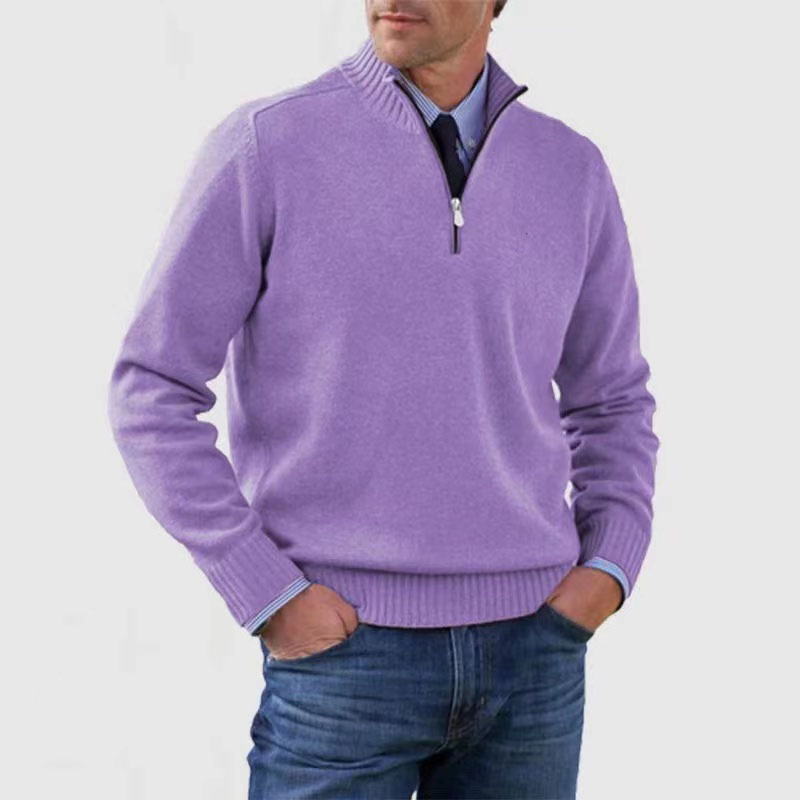 Men's half-zip sweater