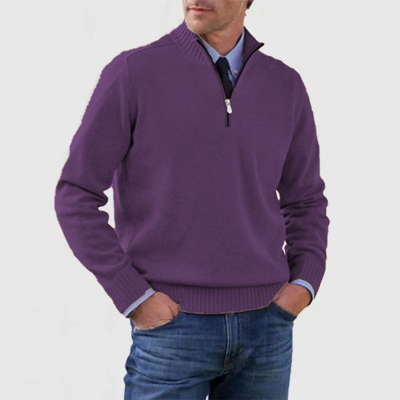 Men's half-zip sweater
