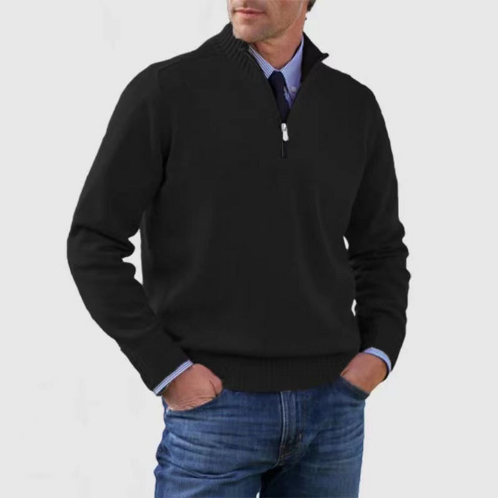 Men's half-zip sweater