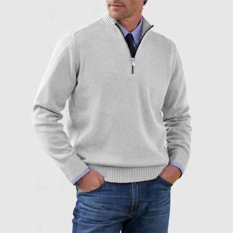 Men's half-zip sweater
