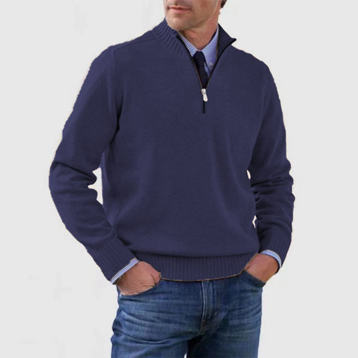 Men's half-zip sweater