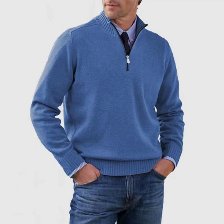 Men's half-zip sweater
