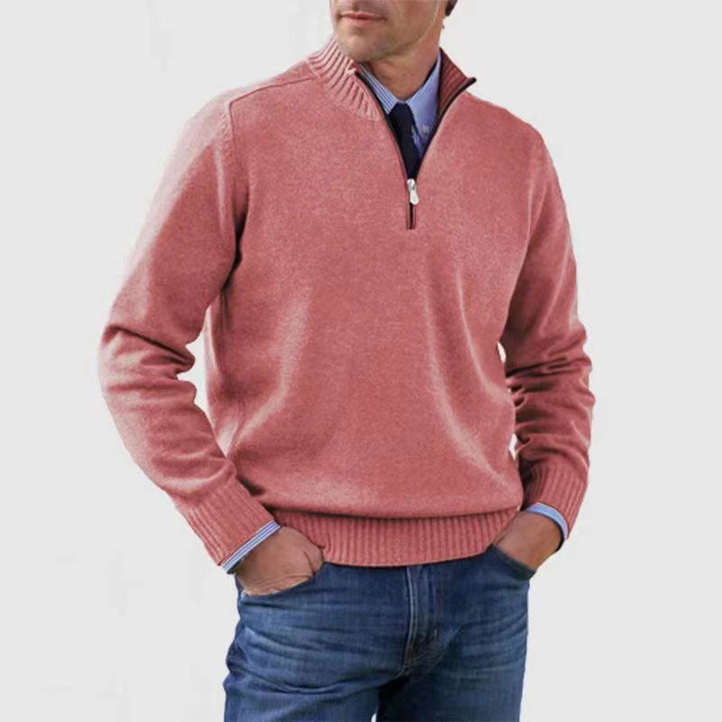 Men's half-zip sweater
