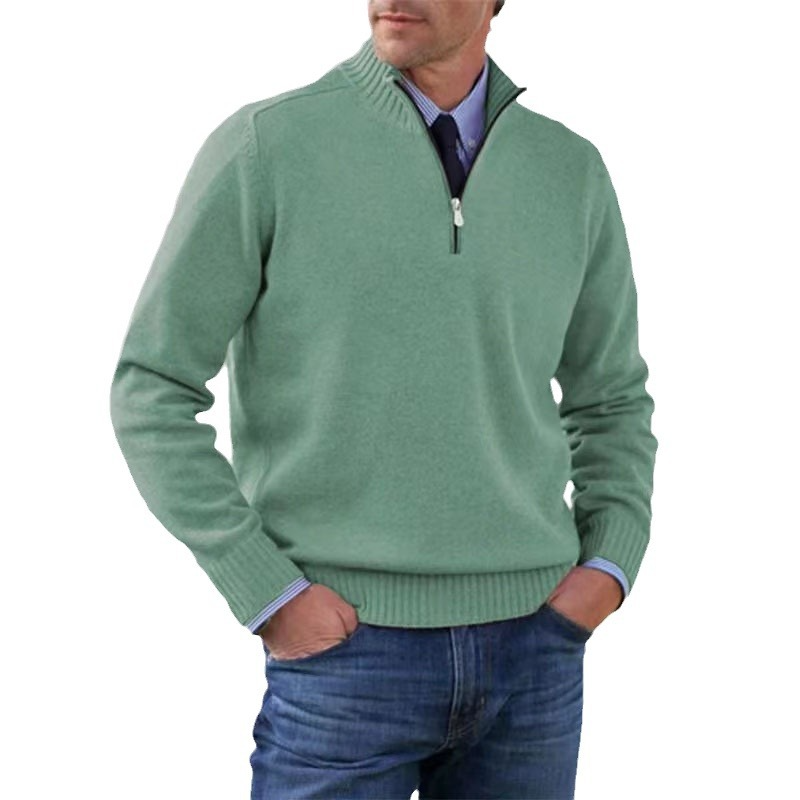 Men's half-zip sweater